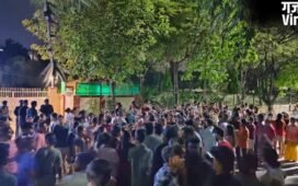 BBAU में छात्रा अनामिका की मौत पर बवाल, वीसी आवास के बाहर धरना जारी, मेस में खराब खाने के आरोप