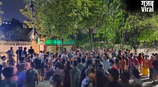 BBAU में छात्रा अनामिका की मौत पर बवाल, वीसी आवास के बाहर धरना जारी, मेस में खराब खाने के आरोप