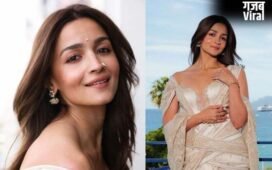 PHOTO GALLERY । Cannes 2026 के India Pavilion में Alia Bhatt का जलवा, पारंपरिक साड़ी को दिया Modern गाउन का Twist​