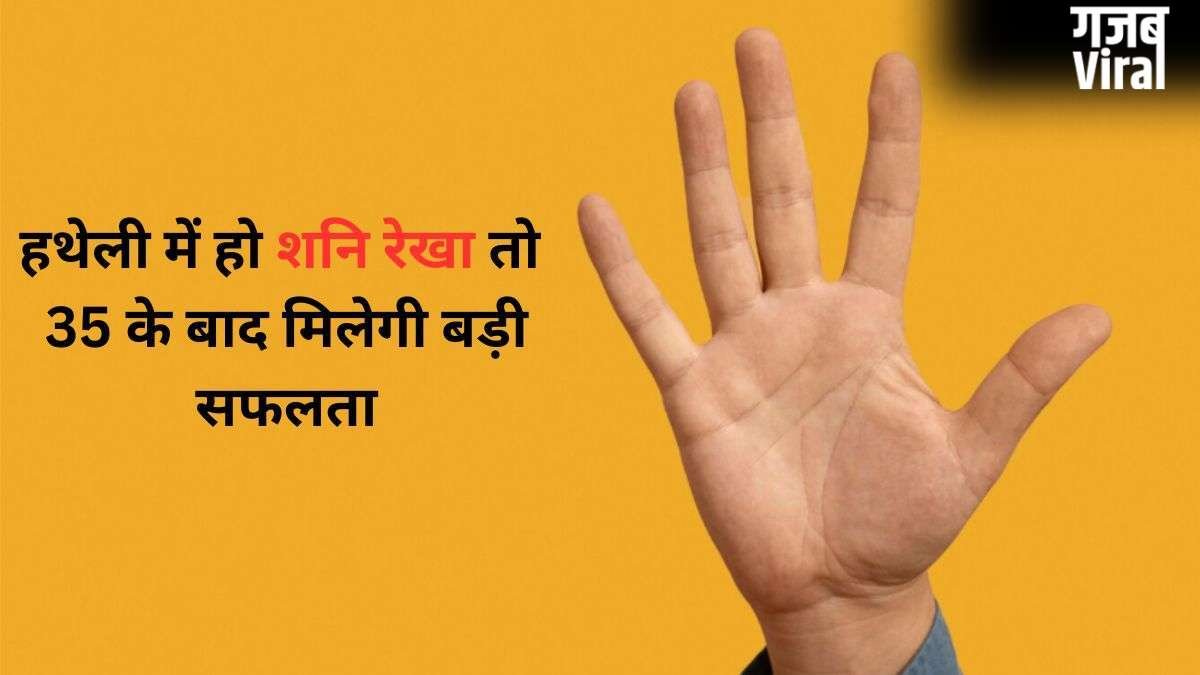 Shani Rekha: हथेली में कहां होती है शनि रेखा? हाथ में इसका होना 35 के बाद बड़ी सफलता का संकेत​