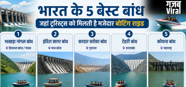 भारत के 5 बेस्ट बांध जहां टूरिस्ट्स को मिलती है मजेदार बोटिंग राइड