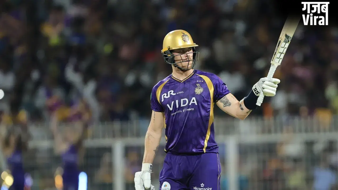 IPL 2026: फिन एलन के बाद रघुवंशी-ग्रीन की विस्फोटक बल्लेबाजी, KKR ने GT के सामने रखा 248 रनों का विशाल लक्ष्य​