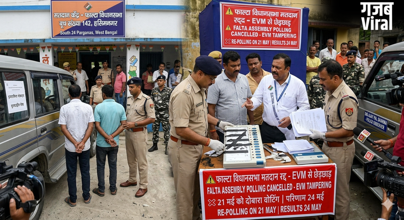 बंगाल चुनाव: फाल्टा विधानसभा क्षेत्र का मतदान रद्द, EVM से छेड़छाड़ के बाद चुनाव आयोग का बड़ा फैसला