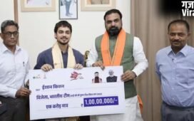 इशान किशन को IPL 2026 के बीच बिहार के सीएम सम्राट चौधरी ने किया सम्मानित, एक करोड़ रुपये का दिया इनाम​