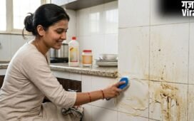 किचन की स्लैब और टाइल्स पर जमे तेल-चिकनाई के निशान हटाने के आसान तरीके​
