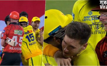 CSK vs SRH: संजू सैमसन ने बिजली की रफ्तार से क्लासेन को किया स्टंप, विकेट के बाद दोनों खिलाड़ियों के बीच हुई तीखी बहस​