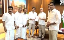 Tamilnadu Breaking: राज्यपाल से मिले TVK प्रमुख विजय, पेश किया कांग्रेस और छोटे दलों के साथ सरकार बनाने का दावा