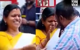 कांग्रेस नेता की शर्मनाक हरकत, भीड़ के बीचोंबीच महिला MLA को जबरदस्ती लगाया गले​