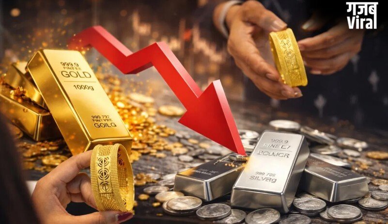 औंधे मुंह गिरा सोना-चांदी, 21000 तक टूटे दाम, जानें क्या हुआ दाम​