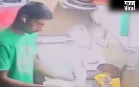 नोएडा में रेस्टोरेंट की शर्मनाक करतूत आई सामने! पहले पिज्जा में थूकता, फिर कस्टमर को करता था सर्व​