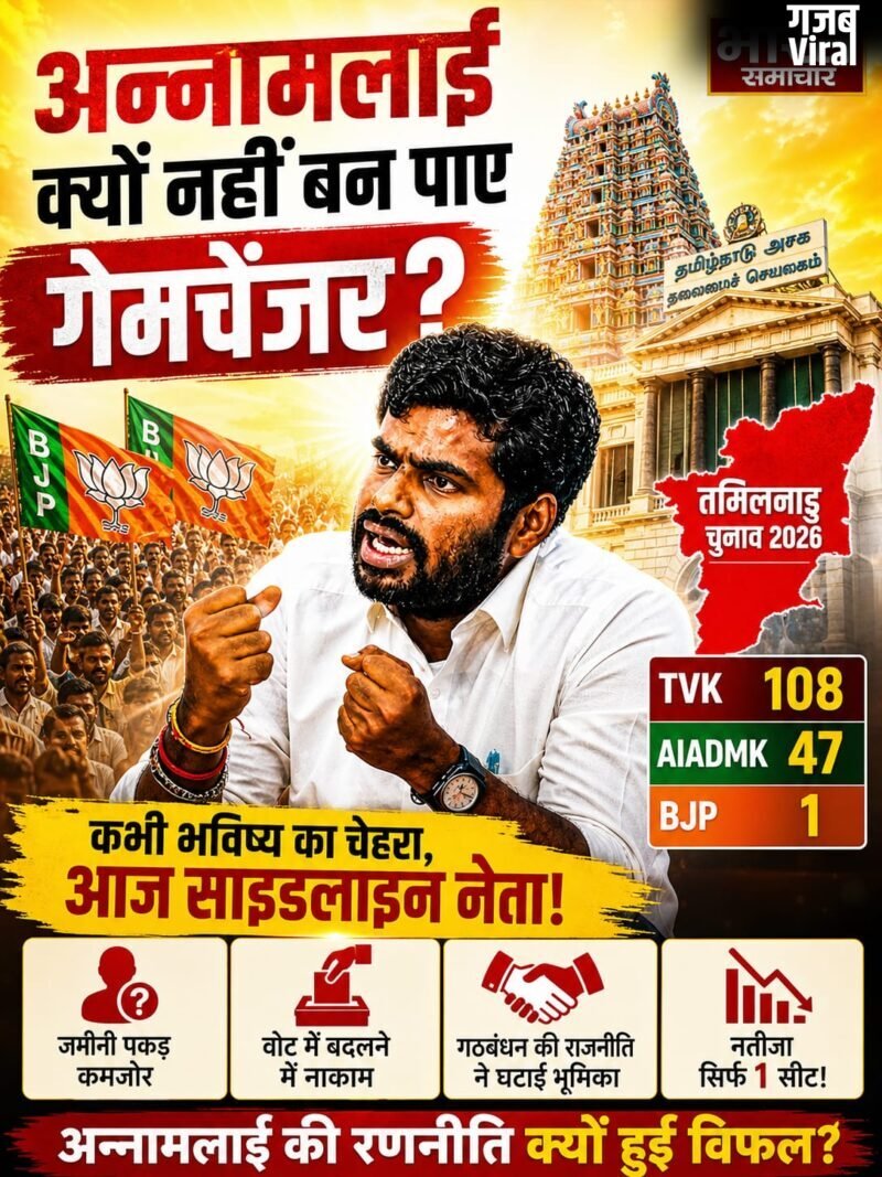 Tamil Nadu Elections 2026: पोस्टर बॉय से साइडलाइन तक, अन्नामलाई क्यों नहीं बन पाए गेमचेंजर?