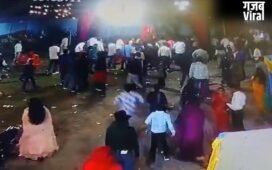 शादी समारोह में शराबियों का तांडव, लाठी-डंडों लोहे की रॉड से पिटाई, CCTV में कैद