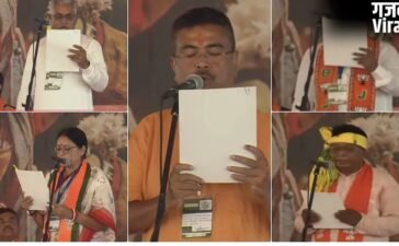 बंगाल में BJP की नई सरकार: शुभेंदु अधिकारी बने पहले भाजपा CM, 5 मंत्रियों ने भी शपथ ली​