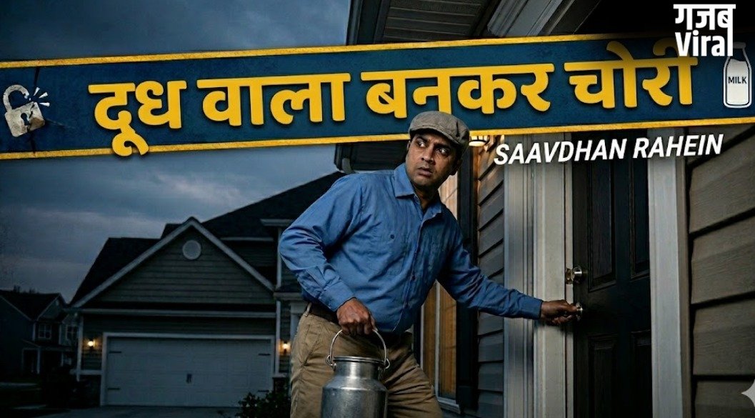 UP NEWS: ”दूध वाला” बनकर फिल्मी अंदाज में की चोरी…सोने की चूड़ियां, गले की चेन ले उड़े शातिर​