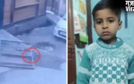 नोएडा: खेल-खेल में गिर गया भारी भरकम गेट, 5 साल के मासूम की दबकर मौत, CCTV में कैद वारदात​