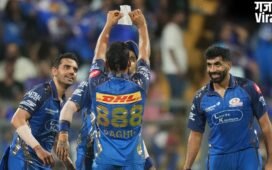 15 साल का इंतजार खत्म, 33 साल के खिलाड़ी ने पहला IPL विकेट लेने के बाद लहराया जय श्री राम लिखा पर्चा
