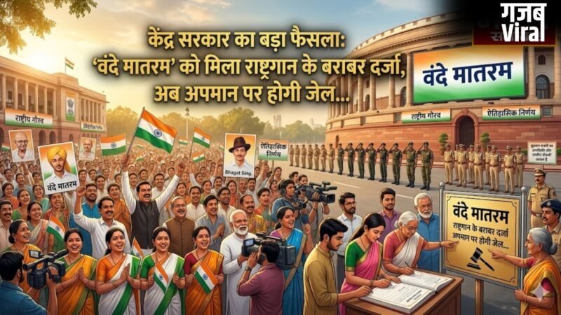 ‘वंदे मातरम’ को मिला राष्ट्रगान के बराबर दर्जा, अब अपमान पर होगी जेल, जानें इस बड़े फैसले की पूरी डिटेल…