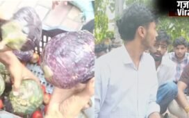 UP News: CCSU कैंपस में छात्रों का जोरदार हंगामा, कुलपति आवास के बाहर सड़ी सब्जियां लेकर बैठे छात्र…​