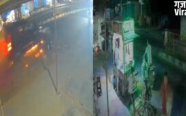 कार ने बच्ची सहित 3 लोगों को रौंदा, एक की मौके पर मौत, दूसरे को 50 मीटर तक घसीटा; घटना CCTV में कैद​