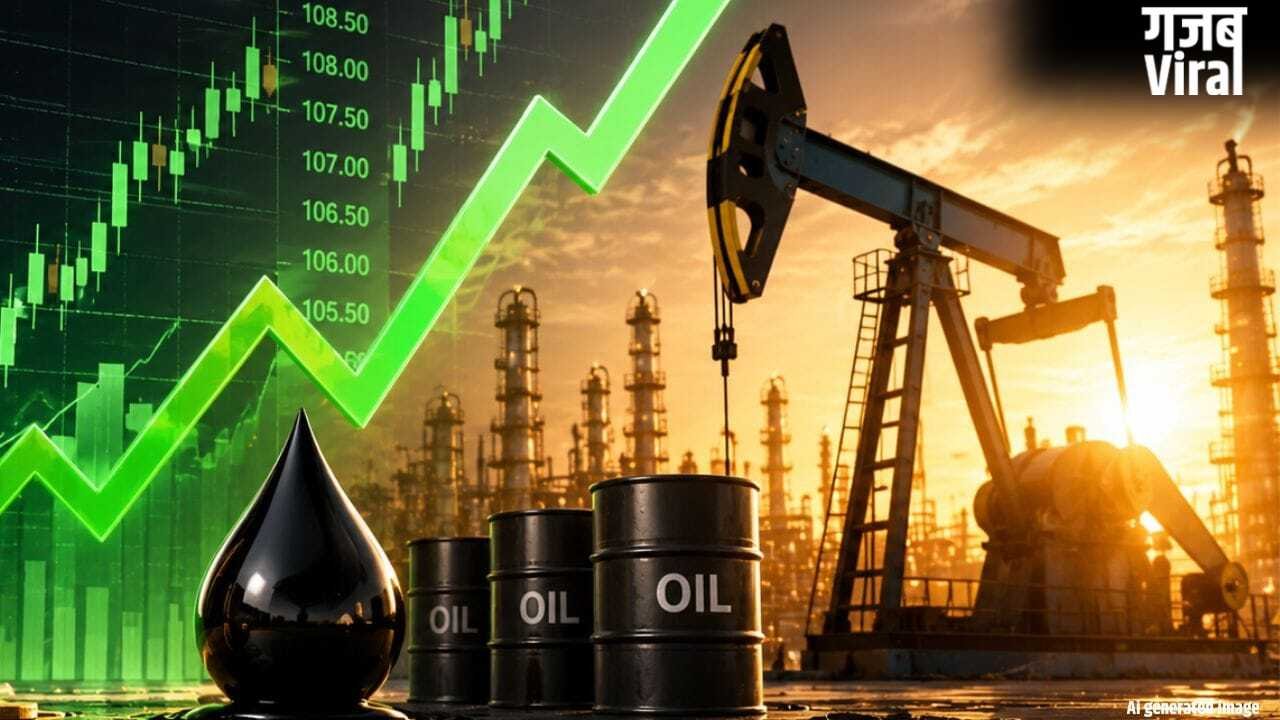 कच्चे तेल में 4% का उछाल, भाव $109 के पार, MCX पर भी चढ़ी कीमतें