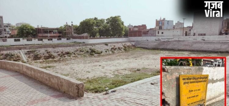 1.27 करोड़ खर्च होने थे, फिर भी बदहाल ग्रेटर नोएडा का ‘बूढ़ा बाबू’ तालाब… बना कूड़ा डंपिंग ग्राउंड​
