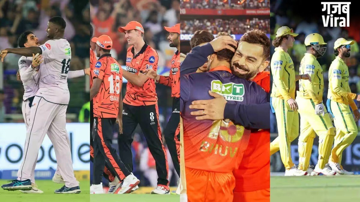 IPL 2026 Playoffs Probability: 14 मैच शेष, GT, RCB मजबूत; किस टीम के प्लेऑफ में पहुंचने की कितनी प्रतिशत संभावना?​