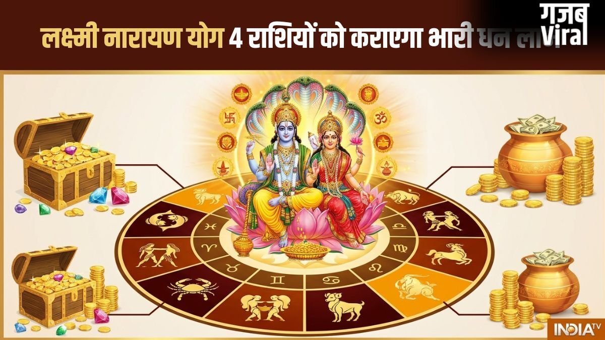 Lakshmi Narayan Yog: मई के आखिर में चमकेगी इन 4 राशियों की किस्मत, लक्ष्मीनारायण योग कराएगा भारी धन लाभ!​