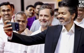 स्टाफ की मदद में जुटे विजय, साथ मिलकर उठाई टेबल, इंप्रेस हुए थलापति के फैन, राहुल गांधी का रिएक्शन वायरल​