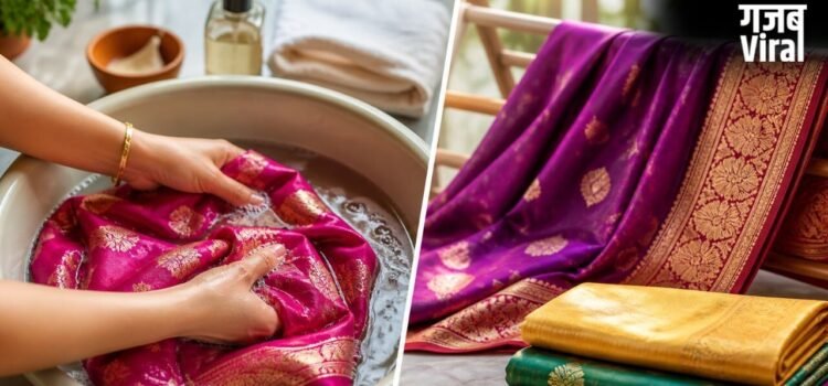 सिल्क और बनारसी जैसी महंगी साड़ियों को घर पर इस तरह धोएं, ड्राई क्लीन की नहीं पड़ेगी जरूरत