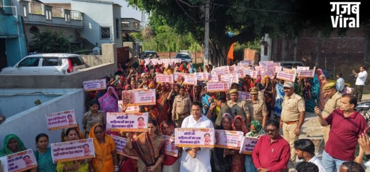 शोहरतगढ़ में महिला आक्रोश पदयात्रा, MLA विनय वर्मा ने कहा, ‘महिला आरक्षण का संकल्प पूरा होकर रहेगा’