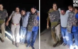 वाराणसी मनीष सिंह हत्याकांड: 50-50 हजार के दो इनामी बदमाश पुलिस मुठभेड़ में गिरफ्तार…पैर में लगी गोली