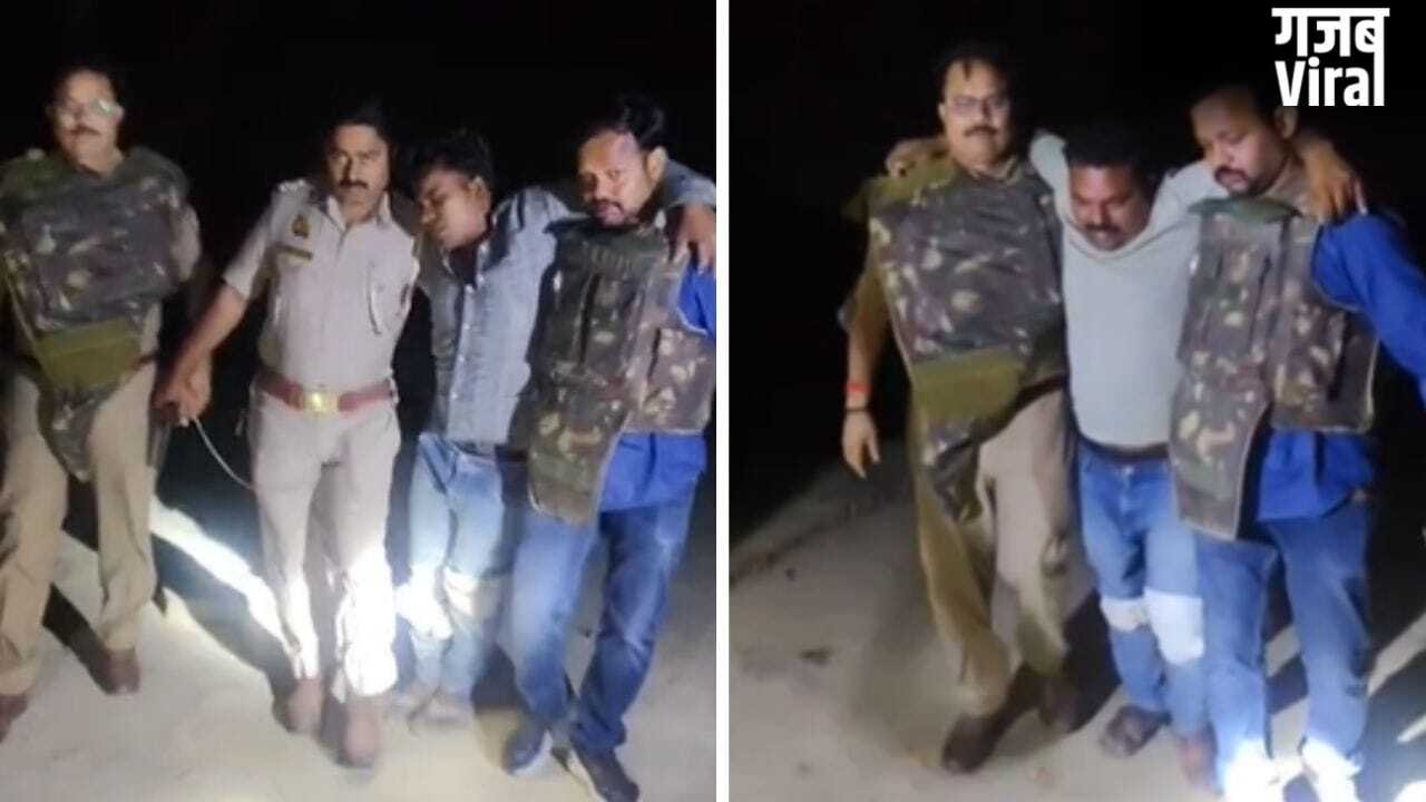 वाराणसी मनीष सिंह हत्याकांड: 50-50 हजार के दो इनामी बदमाश पुलिस मुठभेड़ में गिरफ्तार…पैर में लगी गोली