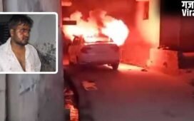 गोरखपुर में बुलेट सवारों की दबंगई! साइड न देने पर कार चालक को पीटा, फिर फूंक दी गाड़ी; 2 अरेस्ट​