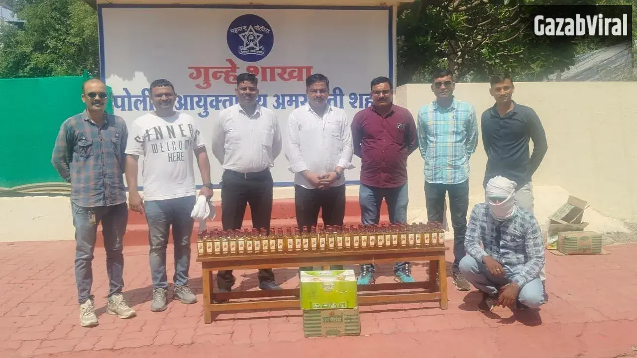 तेल के डिब्बों में छिपाकर रखी थी विदेशी शराब, अमरावती में आरोपी गिरफ्तार​