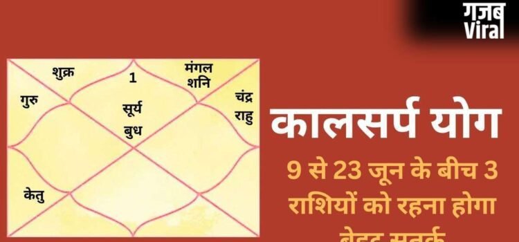 Kalsarp Yog: कालसर्प योग बनने से 3 राशियों के जीवन में मच सकती है उथल-पुथल, 9 से 23 जून के बीच रहना होगा बेहद सतर्क​