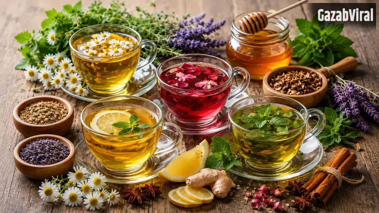 Herbal Tea For Health: रोज पिएं ये 3 हर्बल चाय, तनाव होगा दूर और शरीर रहेगा ठंडा​