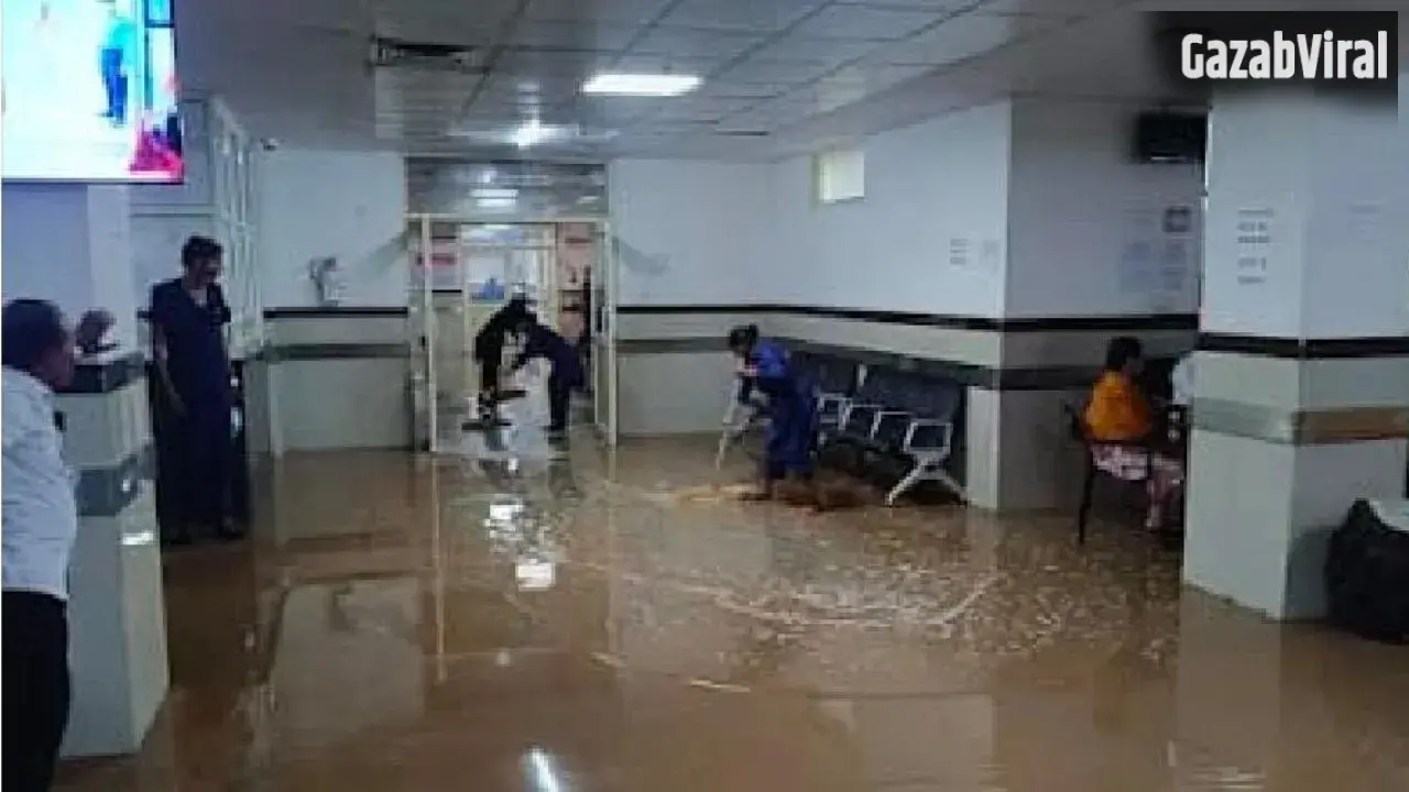 Prayagraj: मॉकड्रिल के दौरान बड़ा हादसा, फायर पाइपलाइन फटी; OPD और डायलिसिस यूनिट में भरा पानी​
