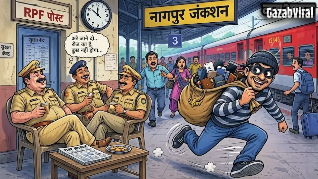 नागपुर-अजनी स्टेशन बने चोरों का फेवरेट डेस्टिनेशन! महिला यात्री के गहने ले उड़ा बाइक सवार चोर