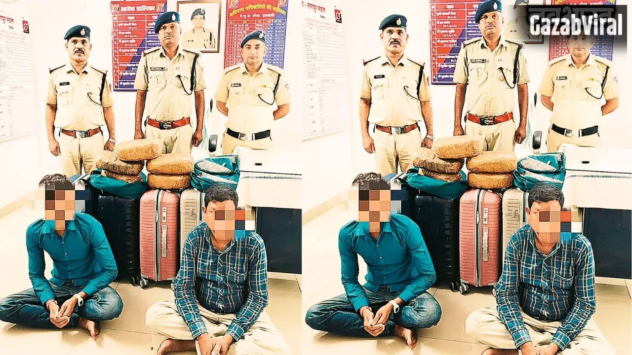 नागपुर RPF का ऑपरेशन नार्कोस: गांधीधाम एक्सप्रेस से 42.86 लाख का गांजा जब्त, ओडिशा के 2 तस्कर गिरफ्तार​