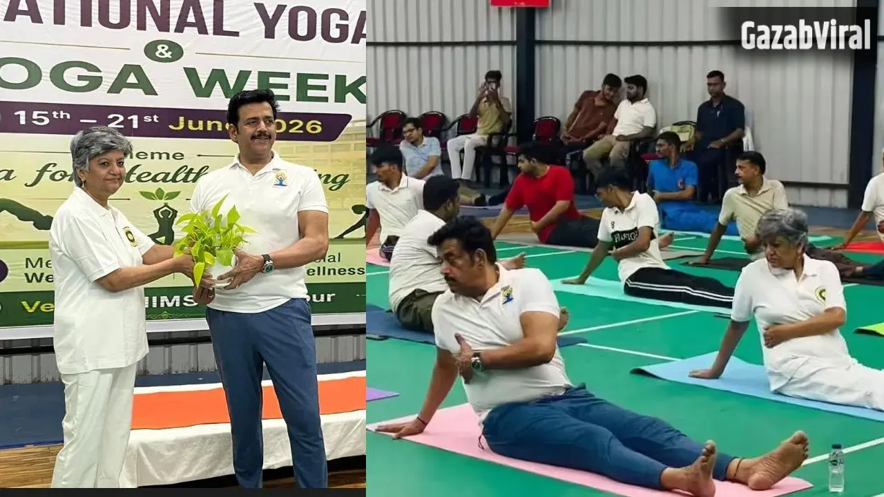 स्वस्थ रहना है तो रोज 10 हजार कदम चलें और योग अपनाएं; रवि किशन ने दिया फिटनेस और स्वस्थ जीवनशैली का संदेश
