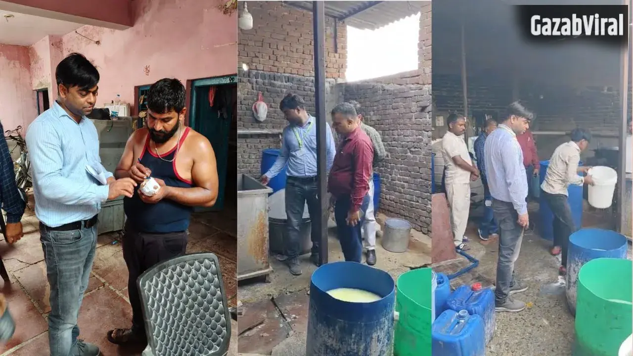 आगरा में नकली डेयरी कारोबार पर FSDA का बड़ा एक्शन; पनीर-दूध-घी की यूनिट पर छापा, भारी मात्रा में सामग्री नष्ट