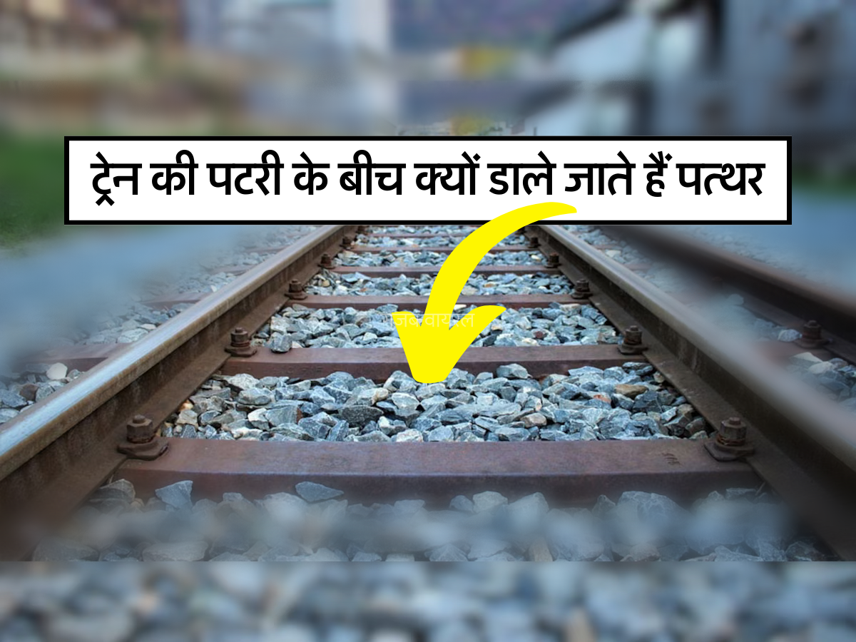 ट्रेन की पटरी के बीच क्यों डाले जाते हैं पत्थर आपको भी नहीं पता होगा इसका कारण​​​