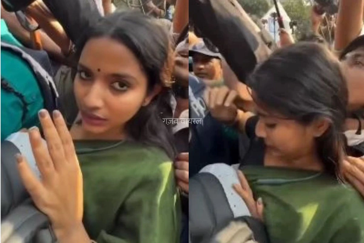Viral Video: भीड़ के बीच इज्जत बचाने को तड़पती रही लड़की, चीखें सुनकर भी खामोश रहा मर्द समाज, देखें शर्मनाक वीडियो