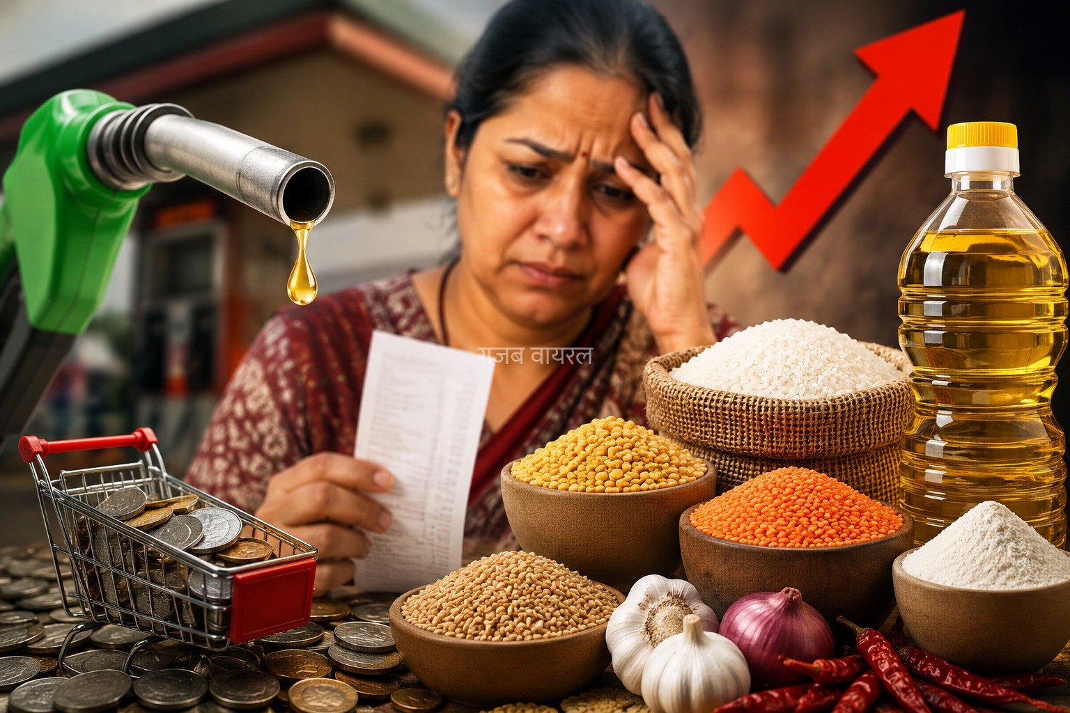 बड़ी खबर: महंगाई का डबल धमाका! पेट्रोल-डीजल के बाद अब रसोई पर पड़ा असर