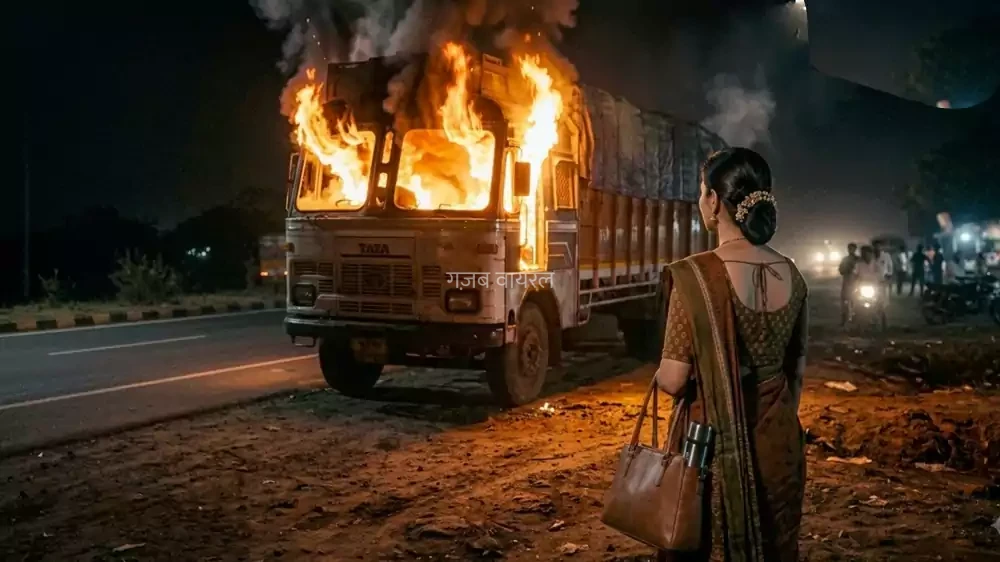 प्रेमिका ने रॉड से पीट-पीटकर की हत्या, ट्रक के केबिन में डालकर जला दी प्रेमी की लाश; एक महीने बाद पुलिस ने खोला राज