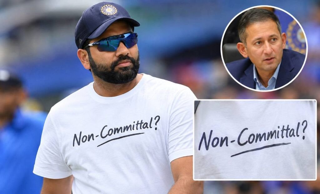 रोहित शर्मा की टी-शर्ट ने मचाई हलचल, ‘Non-Committal?’ लिखकर 2027 वर्ल्ड कप पर दिया बड़ा इशारा?​