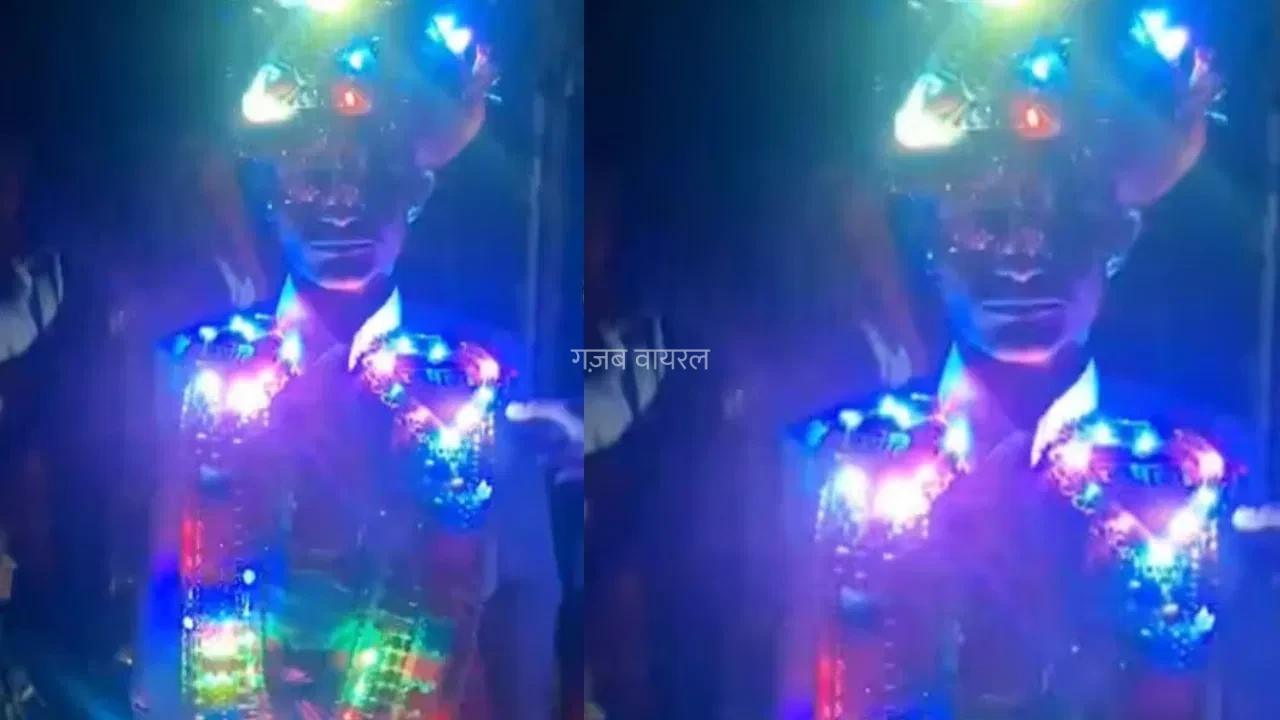 ​​शादी है या​​​ पावर हाउस? दूल्हे ने पहनी ऐसी इलेक्ट्रिक ड्रेस, वीडियो देख चकराया लोगों का सिर; बोले- बिजली विभाग का दामाद है क्या?​​​